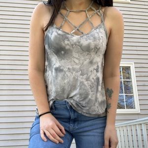 American Eagle | Criss cross straps tank top